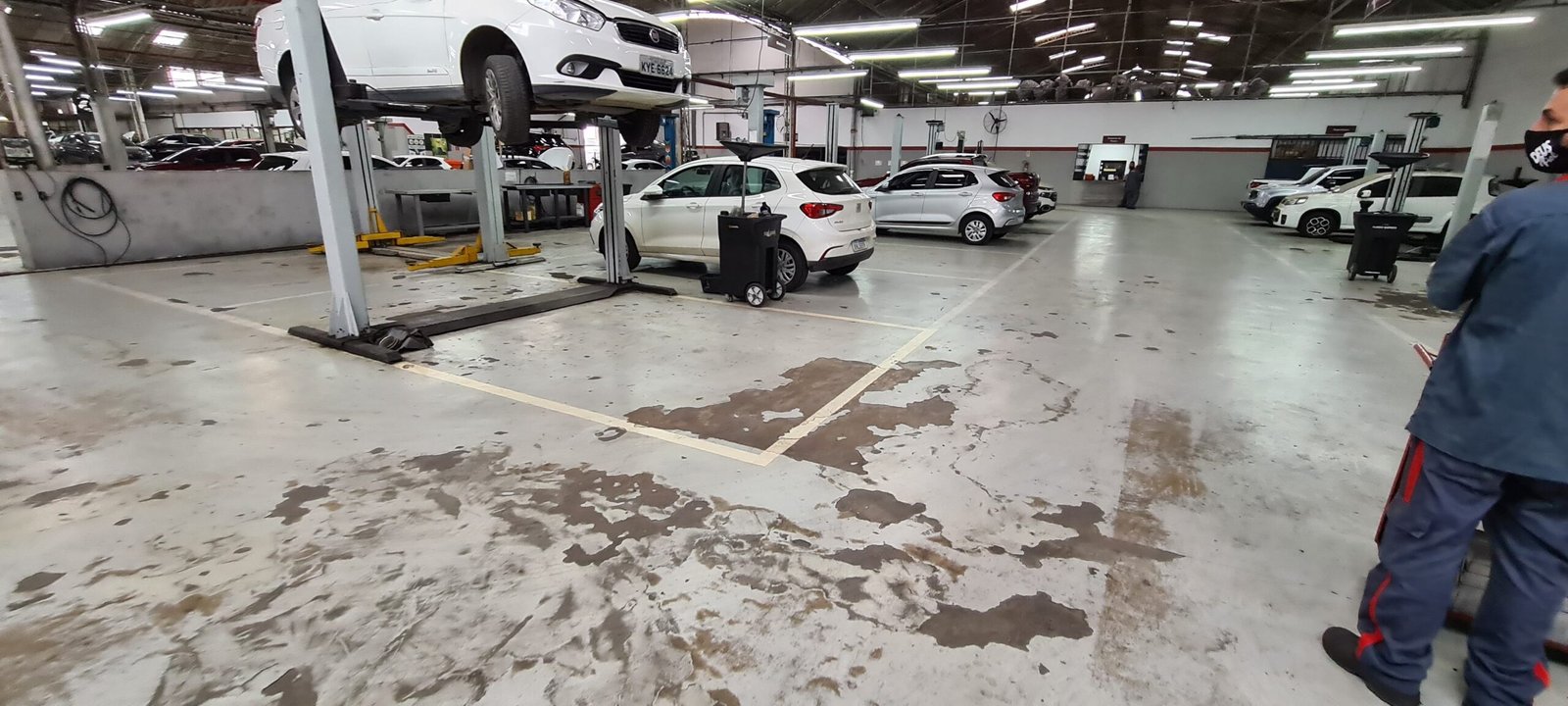 avaliação de piso para oficinas mecanicas